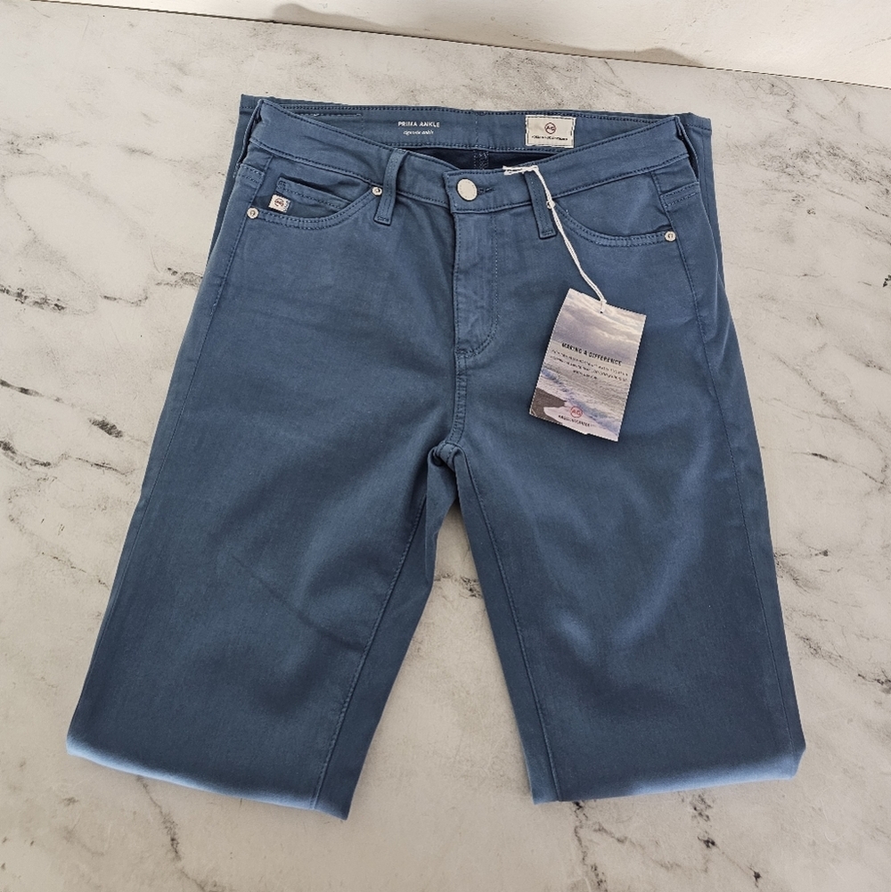 Ag Adriano Goldschmied Prima Ankle Cigarette Skinny Midrise Blue Jeans 25 NWT - Picture 5 of 8